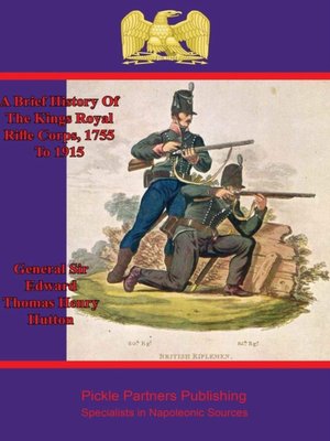 cover image of A Brief History of the Kings Royal Rifle Corps, 1755 to 1915